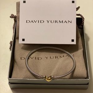 David Yurman Cable Heart Bracelet with 18K Gold